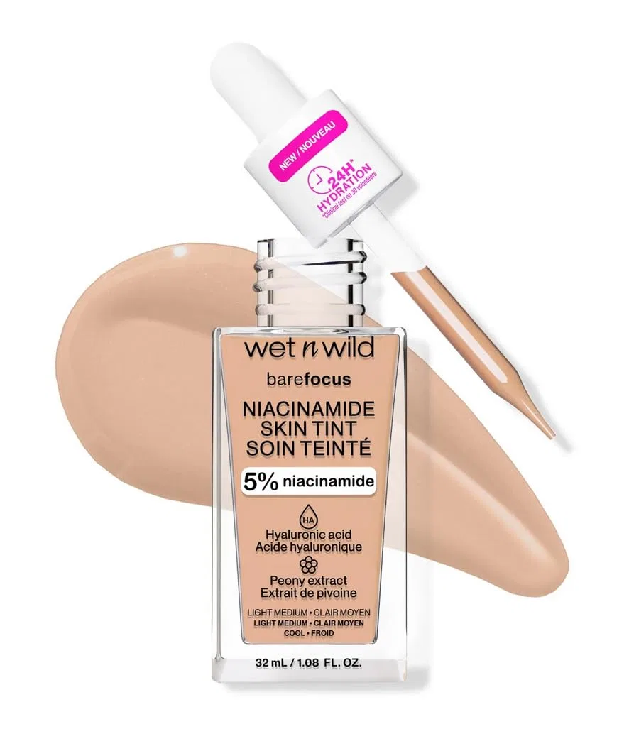 Легкая тональная основа «Bare Focus Niacinamide Skin Tint» от Wet n Wild Wet N Wild, Light Medium Sand