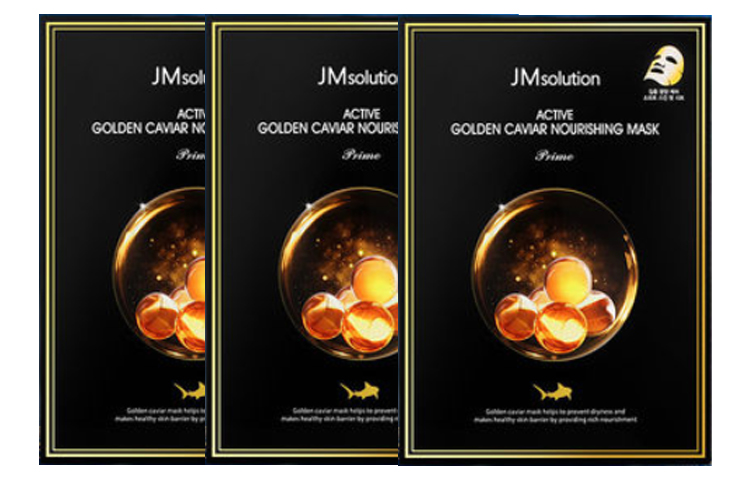 JMsolution Набор масок для лица JM Solution Gold Caviar, успокаивающий, увлажняющий, питающий, восстанавливающий, 10 шт/уп *3 — фото 4