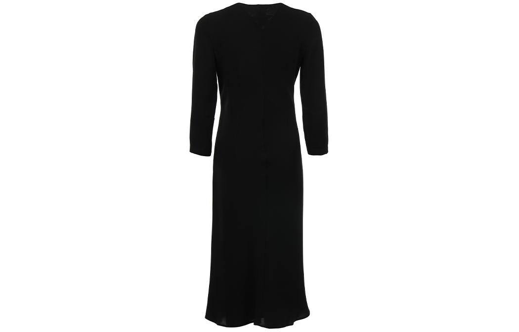 

MaxMara Studio Женское черное платье с длинным рукавом