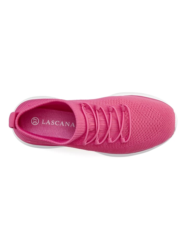 Кроссовки на шнуровке LASCANA, цвет magenta — фото 4