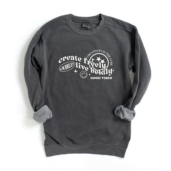 

SWSmiley create freely live boldly - женский свитшот с принтом Simply Sage Market, Pepper, Зеленый, SWSmiley create freely live boldly - женский свитшот с принтом Simply Sage Market, Pepper