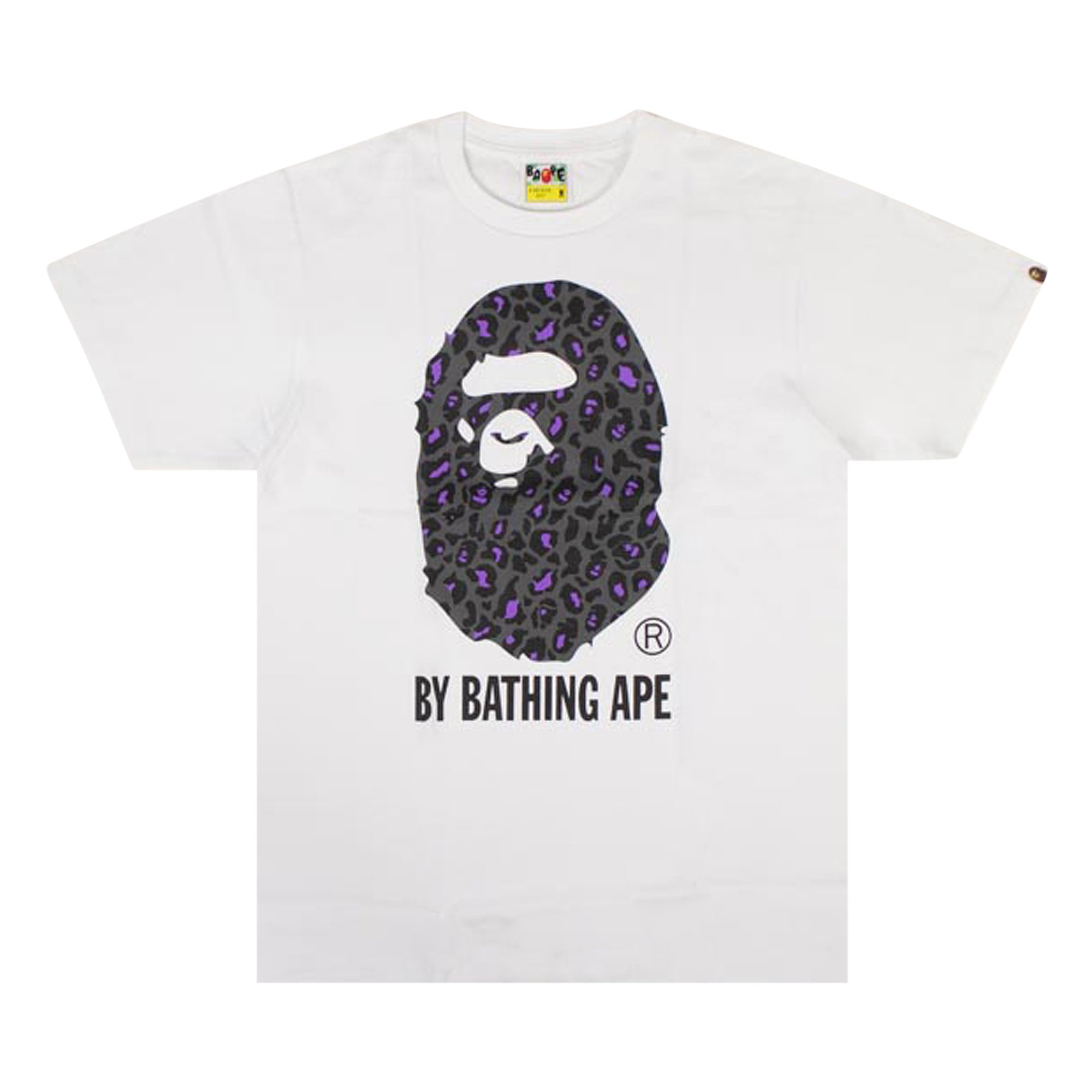 

Футболка BAPE Leopard Big Ape Head, Белый/Черный