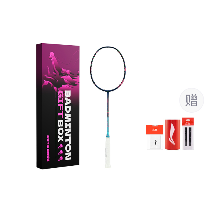 

Thunderstorm 50 Full Carbon бадминтонная ракетка для атакующей игры с жесткой головой продвинутого уровня 675 мм унисекс с одинарной ручкой LINING, dragon pattern box (wrist brace *1 random color+grip tape+nylon shuttlecock)