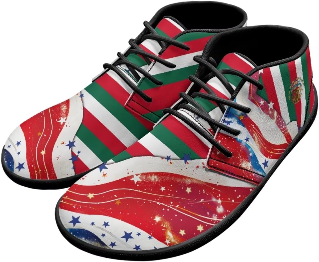 

Мужские кроссовки Forchrinse с итальянским флагом, чукка, модные кожаные ботинки средней высоты, на шнуровке, для ходьбы и вождения, для взрослых и подростков, Italian Flag