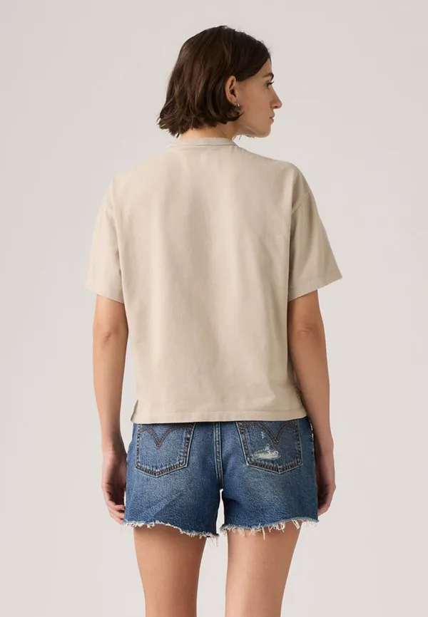 Винтажная футболка, базовая футболка Levi'S, Garment Dye Chateau Gray — фото 2