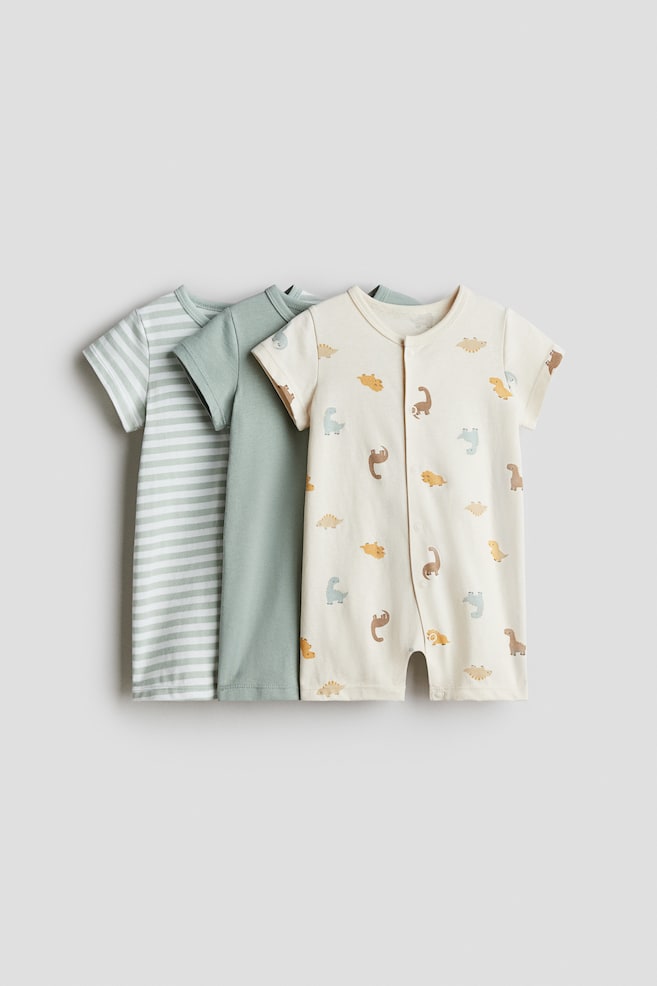

Упаковка из 3 хлопковых пижам H&M, мультиколор