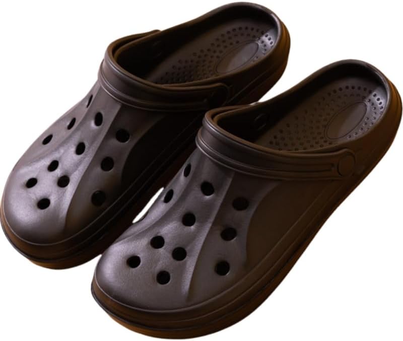 

Мужские тапочки EVA с деревянной подошвой - удобные, противоскользящие и дышащие, серые, синие и черные, подходят для использования дома и на улице, весна/лето Fmshi