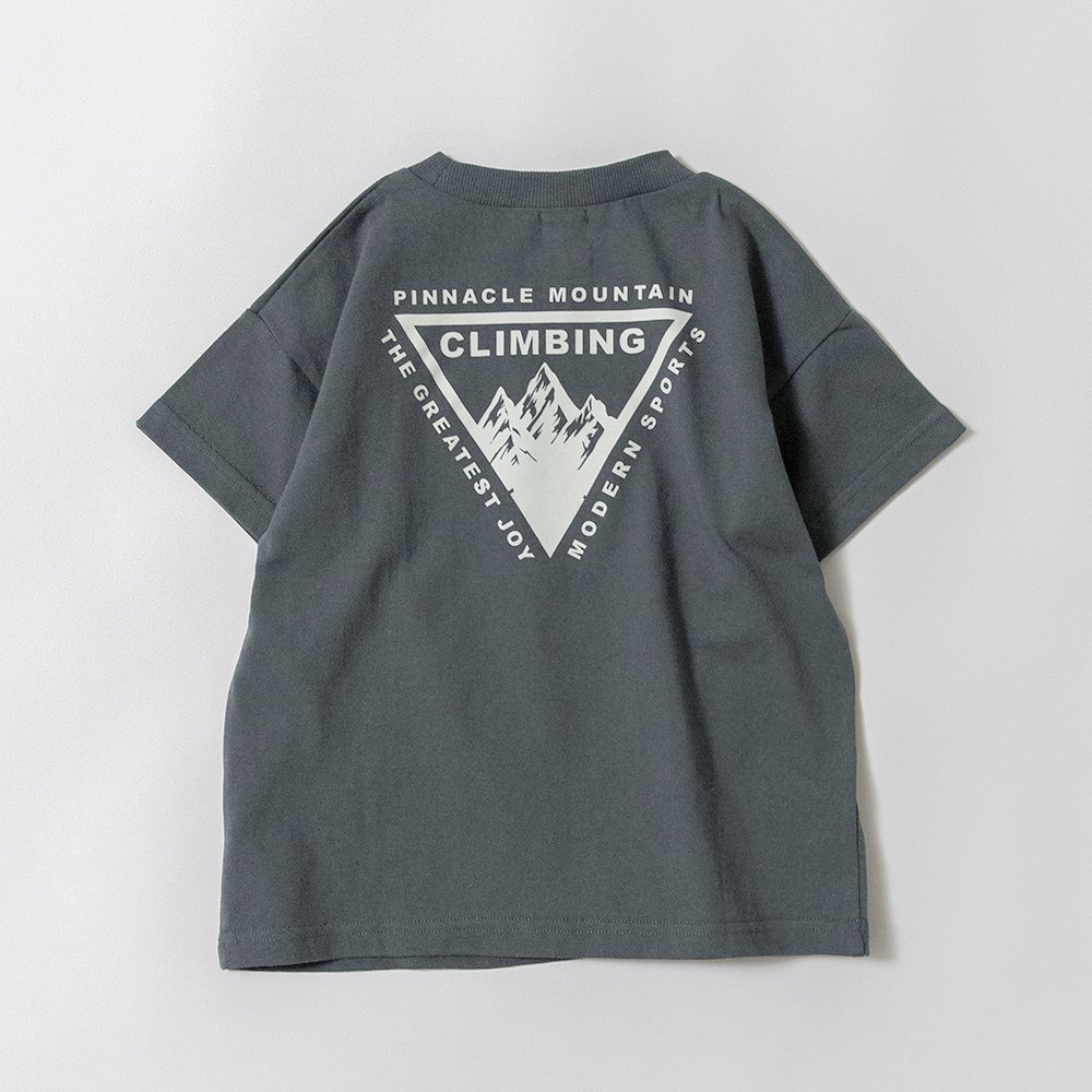 Футболка с коротким рукавом с разнообразными графическими принтами Branshes, 93: Charcoal GY_Mountaineering