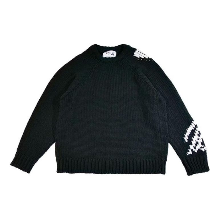 

Свитер adidas Y-3 x PALACE Skeleton Knit Sweatshirt 'Black', черный