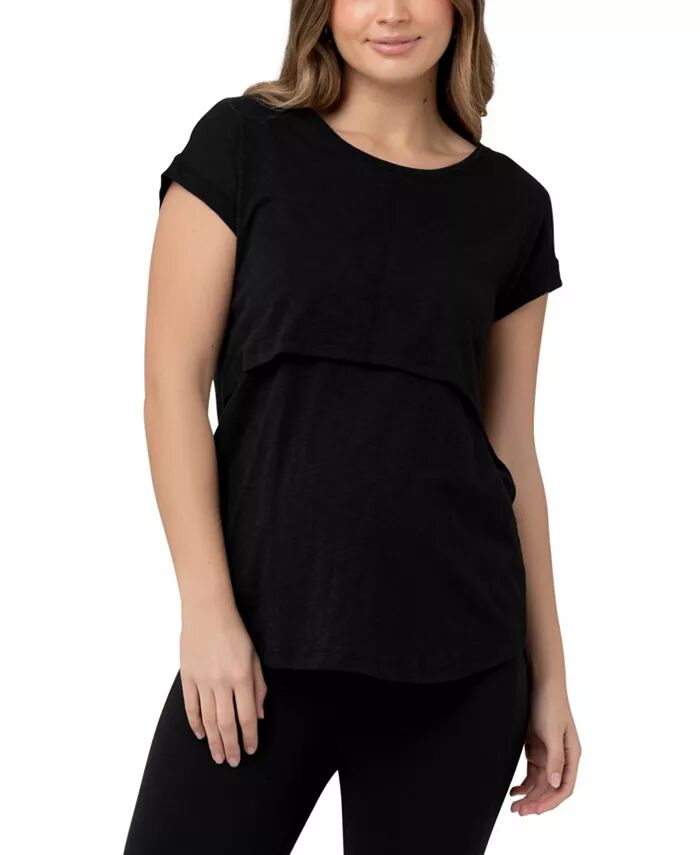 

Футболка для беременных Richie Nursing Lift Up Ripe Maternity, черный