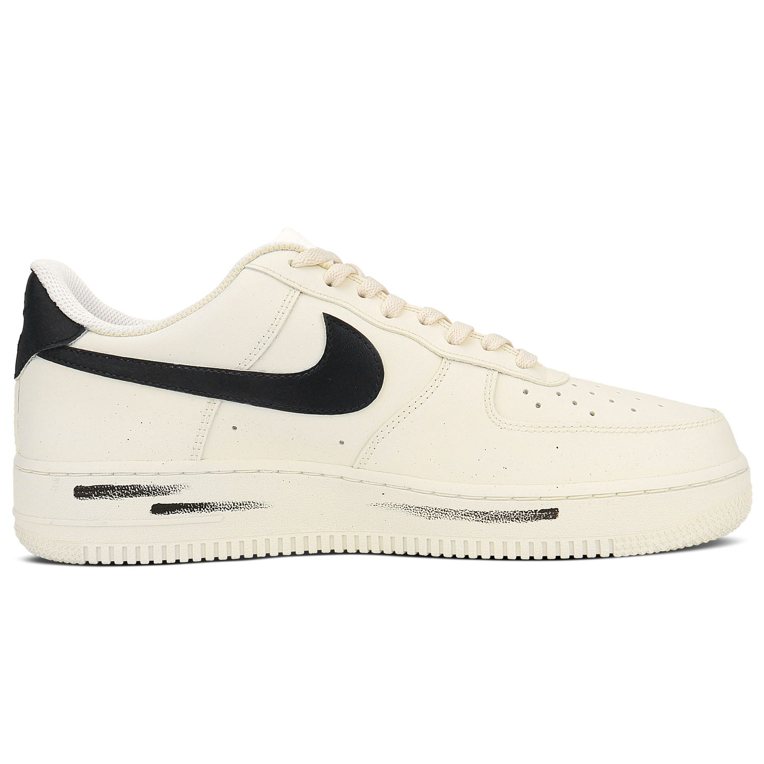 Nike Мужские износостойкие низкие скейтбордные кроссовки Air Force 1 бежевого цвета — фото 3