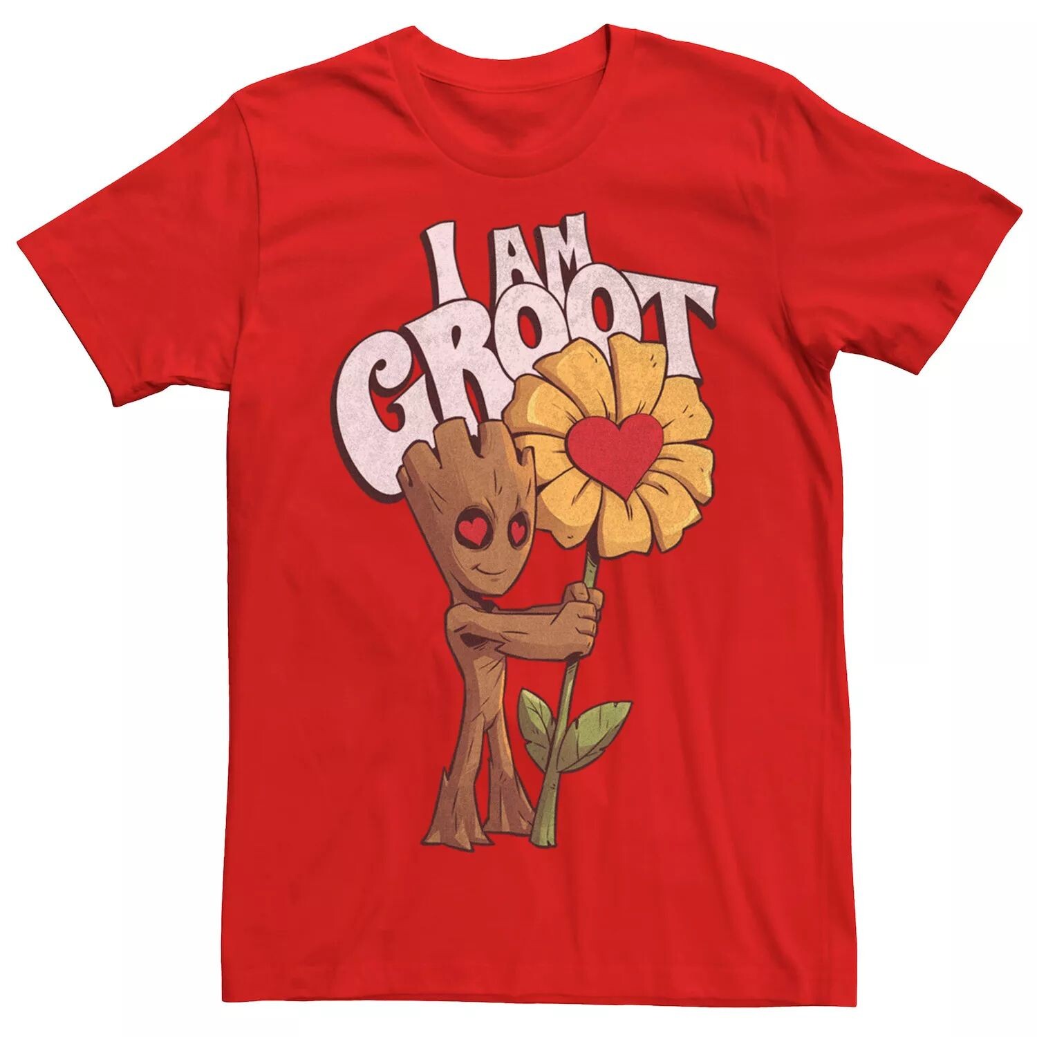 

Мужская футболка Marvel Guardians I Am Groot Daisy Flower на день Святого Валентина Licensed Character