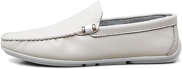 Лоферы полосатые Luxury Business Dress Oxford Men Loafers, бежевый UOPYNE — фото 3