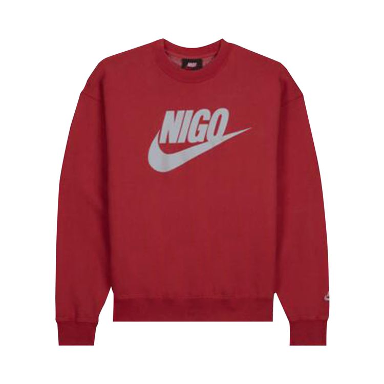 

Толстовка Nike x Nigo NRG Fleece Crew Sweatshirt Red, красный