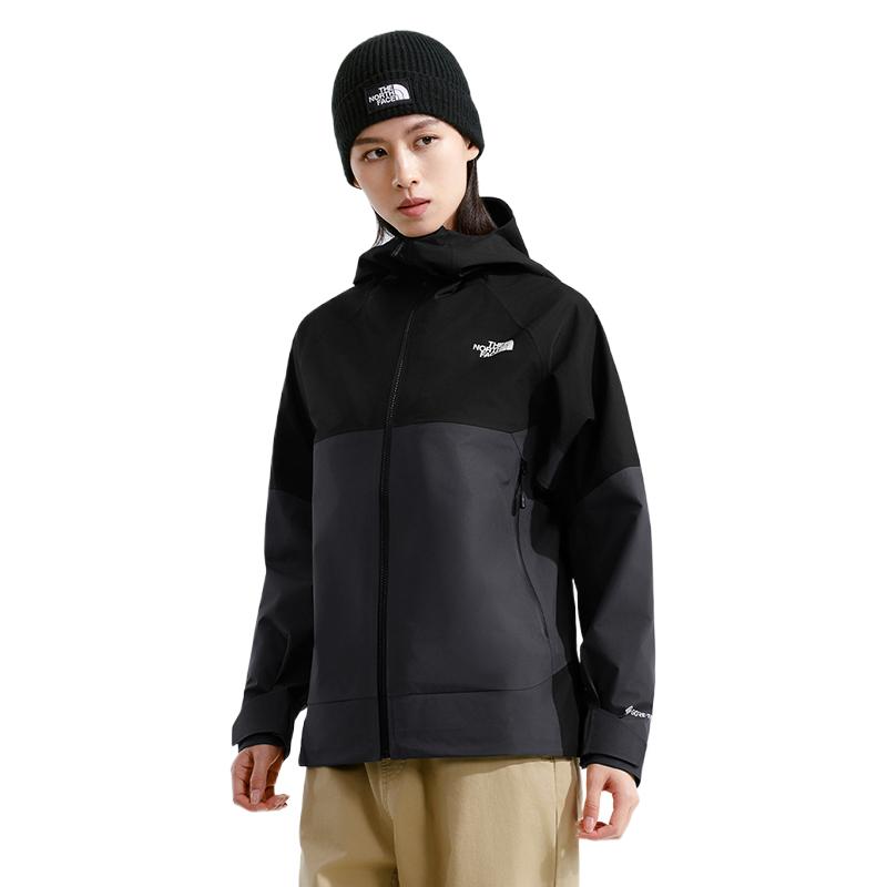 

THE NORTH FACE Ветровка женская водонепроницаемая дышащая темно-серый космический черный, Dark Gray/Cosmic Black