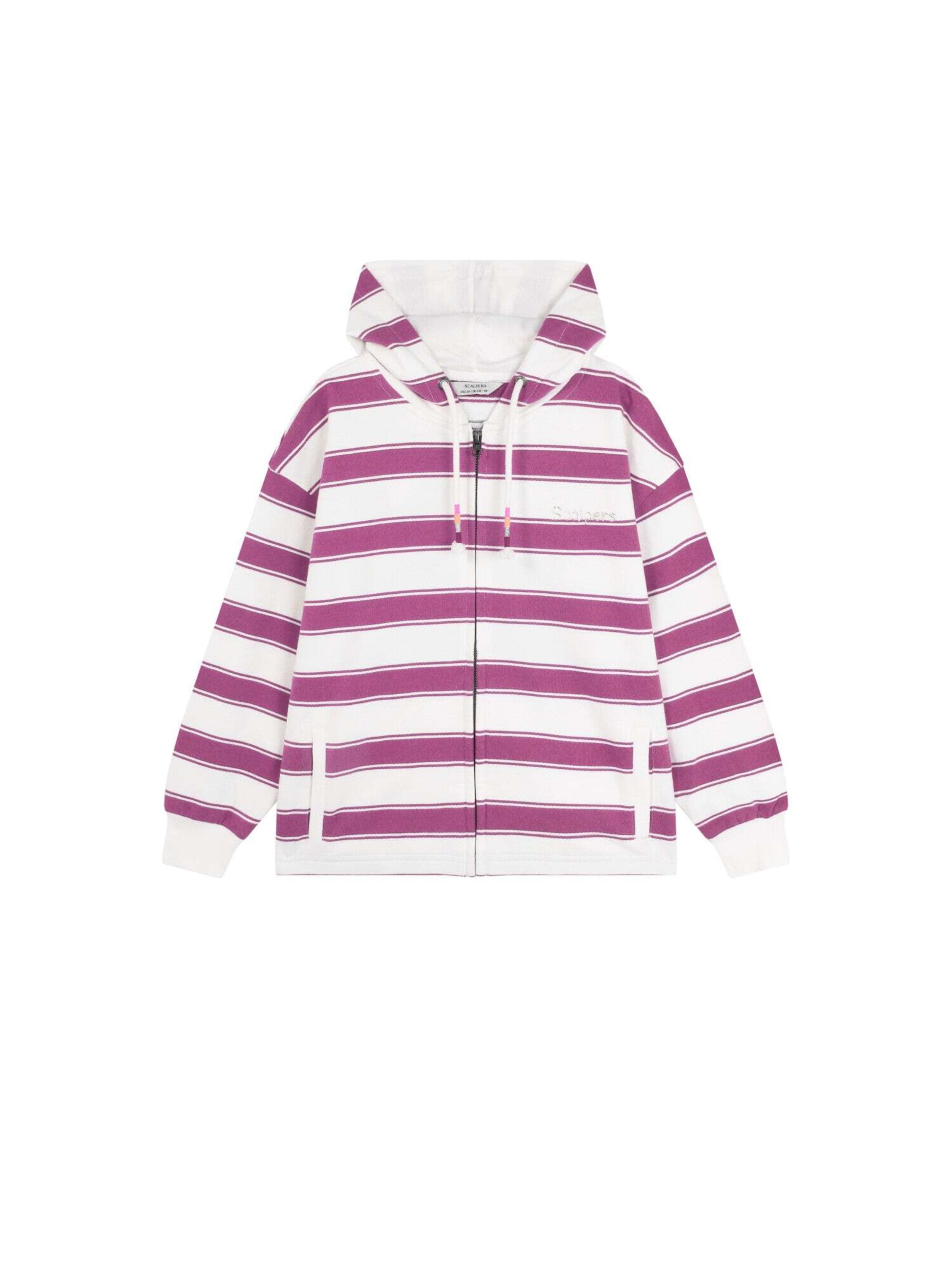 Scalpers Худи на молнии в цвете Mauve