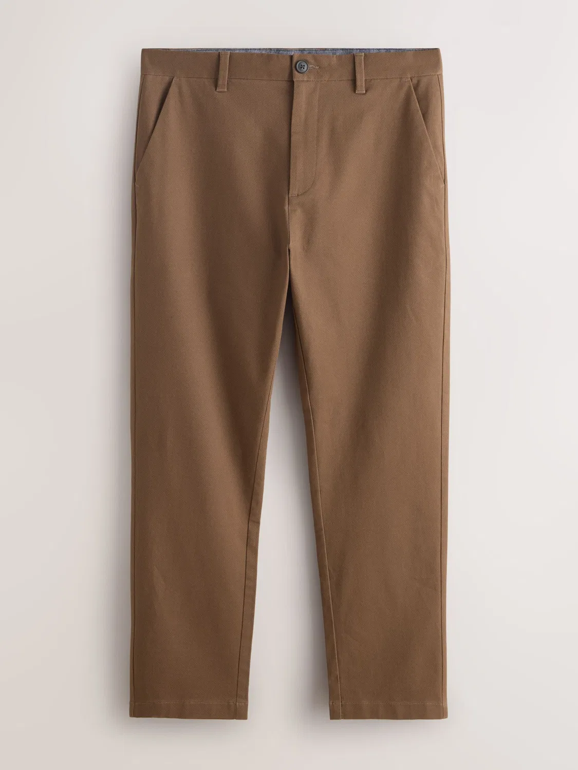 Узкие брюки-чиносы Next, Dark Beige/Navy — фото 3