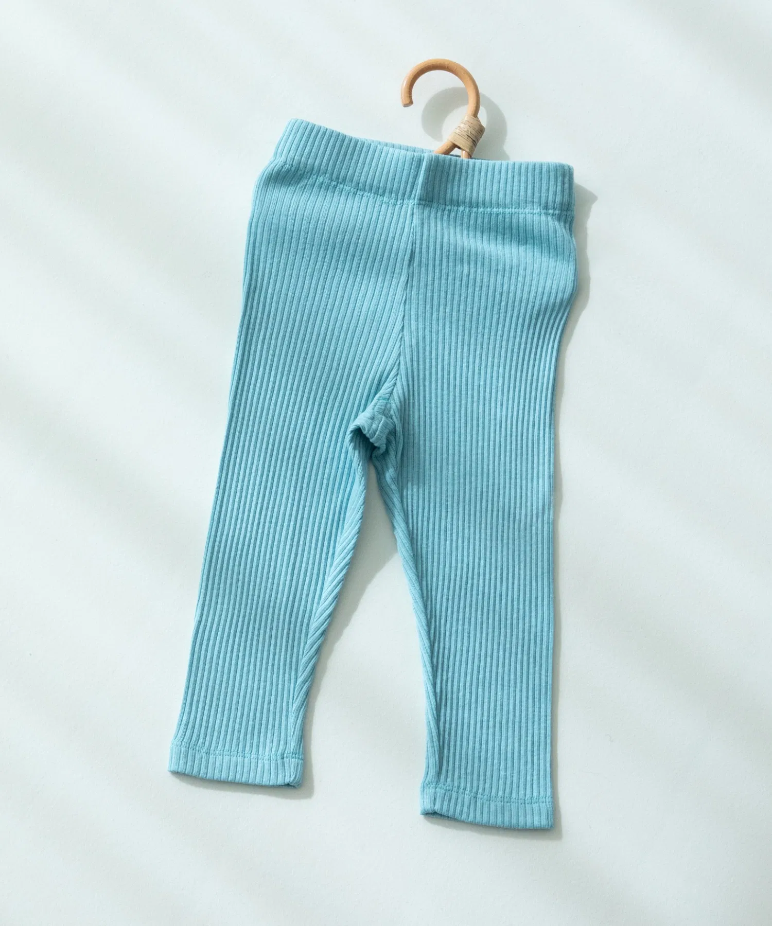 Детские хлопковые рифлёные леггинсы pairmanon тёмно-синие
