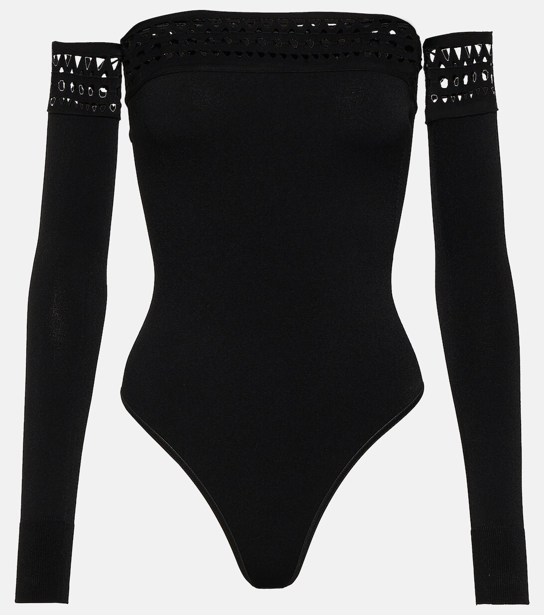 

Боди Vienne с открытыми плечами ALAÏA, черный