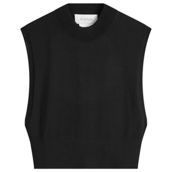 

Верх из трикотажного жилета Quatto Sportmax, черный