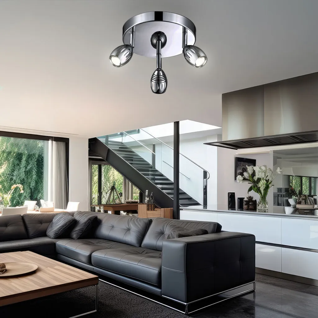 

Потолочный светодиодный светильник Globo Lighting, серебряный