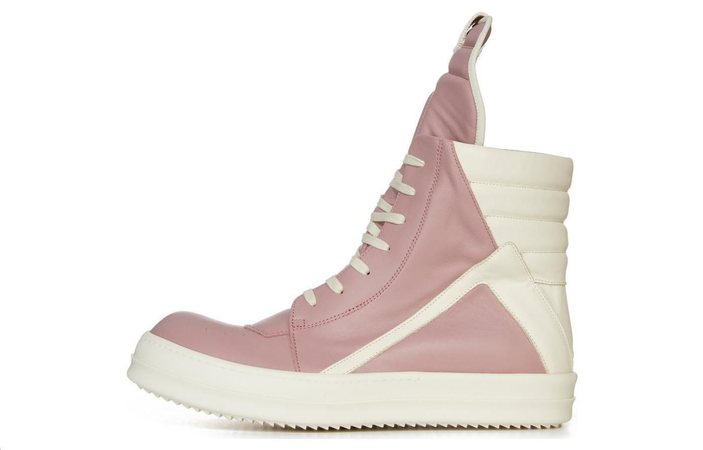 Высокие кожаные кроссовки Ligo Geobasket RICK OWENS, Pink