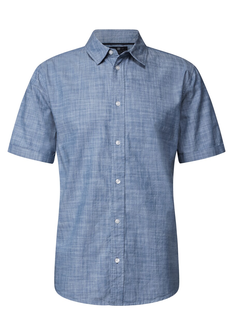 

Рубашка на пуговицах классического кроя Street One MEN Chambray, Blue