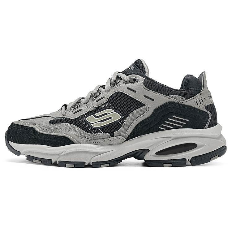 

Мужские низкие кроссовки Outdoor серо-черные Skechers