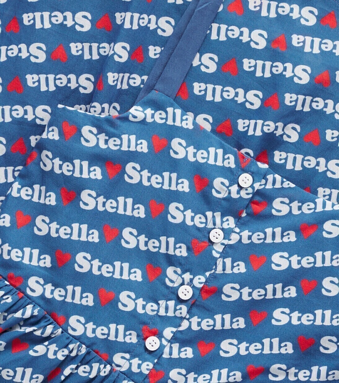 Платье из принтованного хлопка Stella McCartney Kids, Ottanio/Multicolor — фото 2