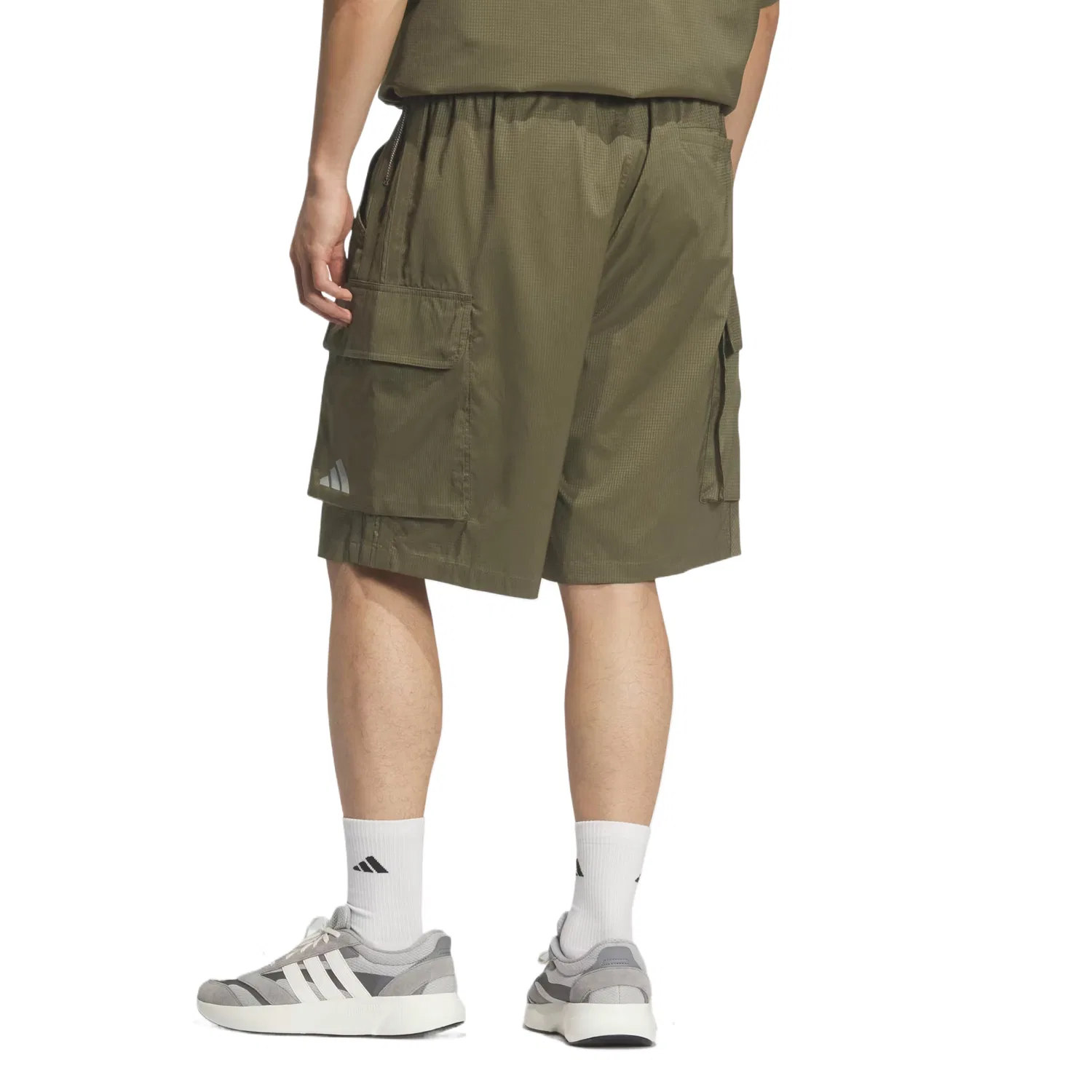 Шорты карго мужские Olive Green Moderate Adidas — фото 4