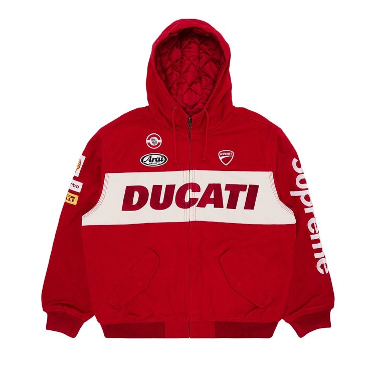 

Куртка Supreme x Ducati Hooded Racing Jacket, красный