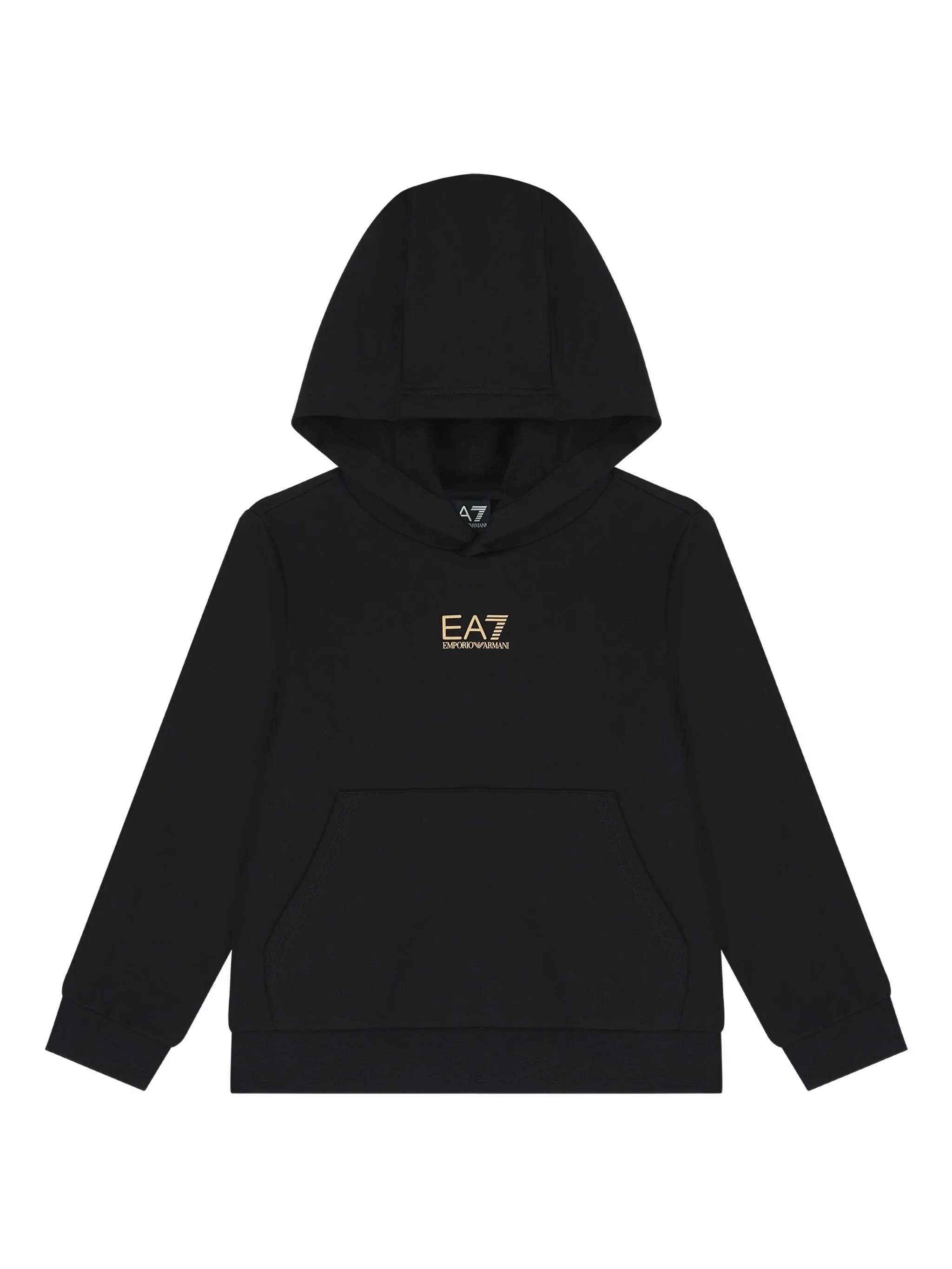 

Худи с логотипом Emporio Armani Kids, черный