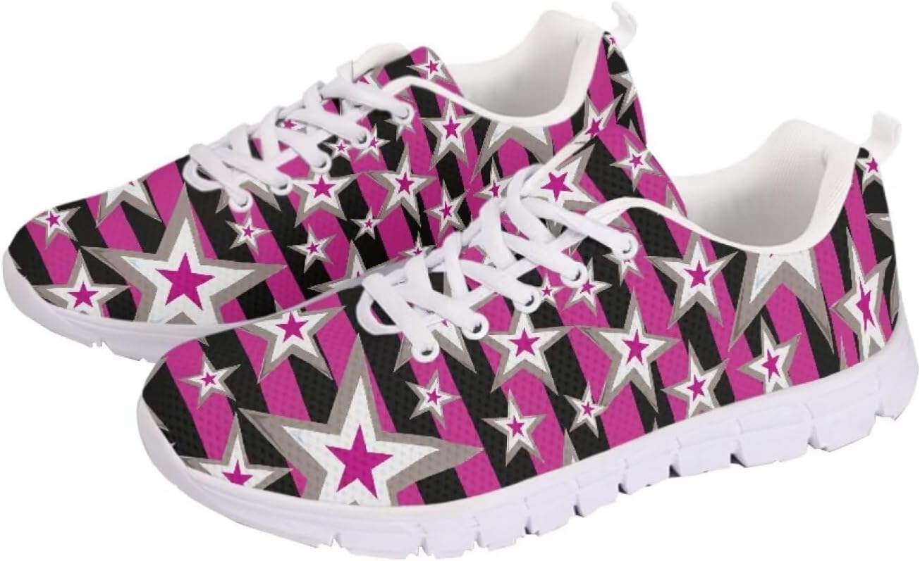 

Женские кроссовки для ходьбы, удобные, с шнуровкой, модные, мужские, противоскользящие, для тенниса, бега и спорта Getelinseng, розовый