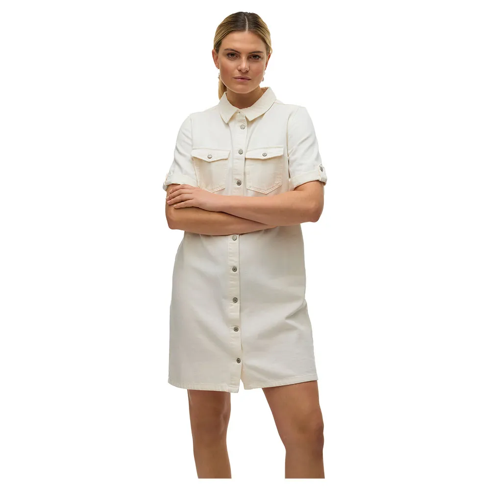 

Платье Vero Moda Jennie short sleeve short, бежевый