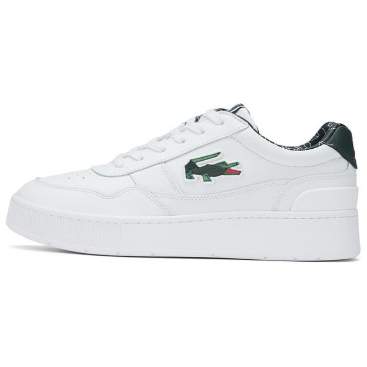 

LACOSTE Низкие мужские кроссовки для скейтбординга, белые/темно-зеленые