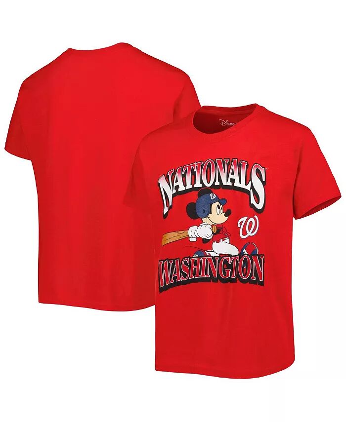 

Красная футболка Big Boys and Girls Washington Nationals Disney Game Day Outerstuff, красный