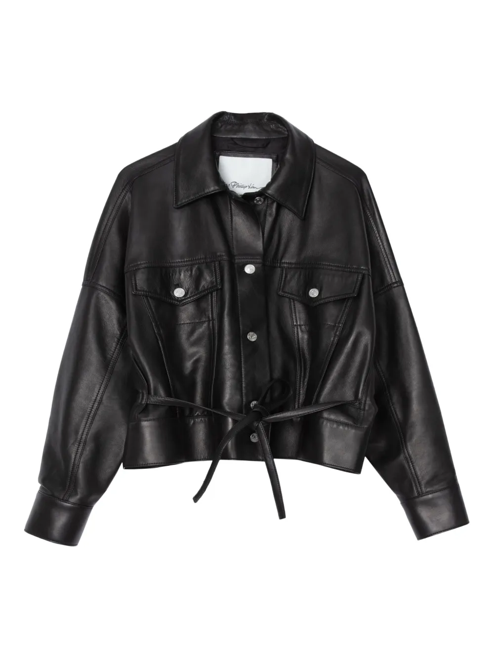 

Куртка-рубашка с поясом 3.1 Phillip Lim, черный