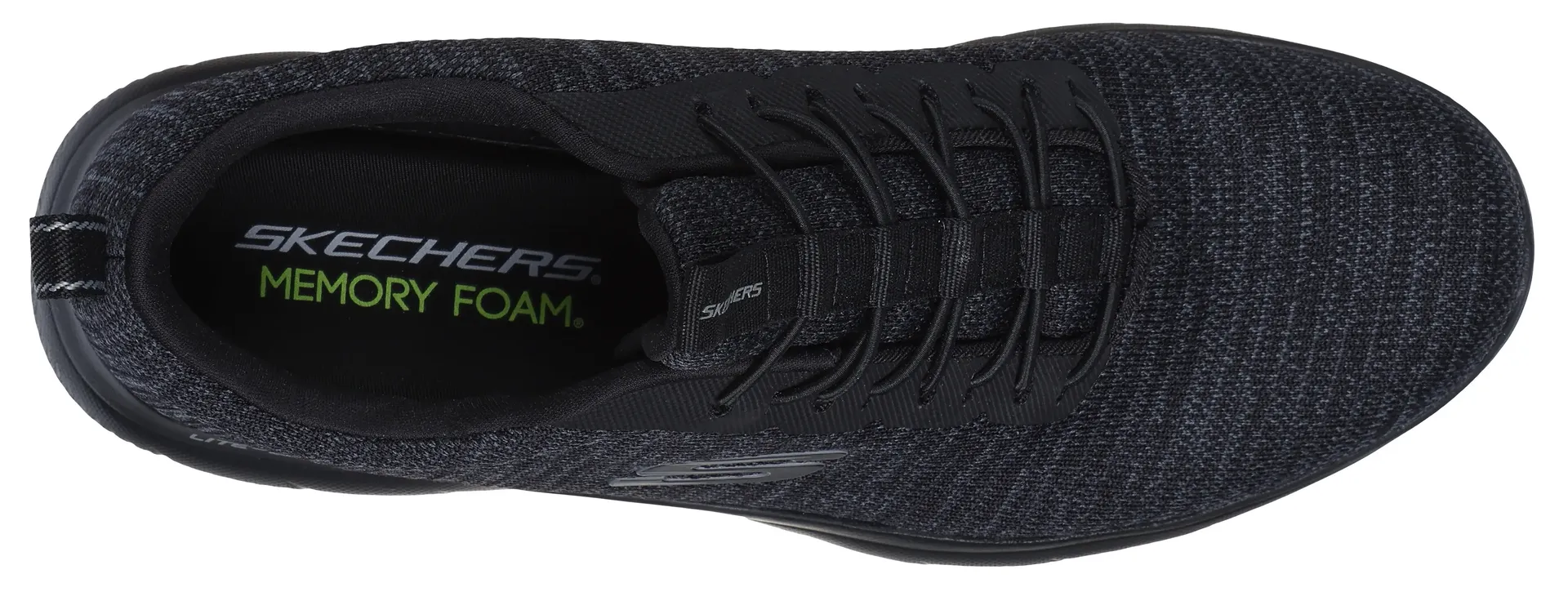 Кроссовки Skechers Slip-On "SUMMITS-", тапочки, повседневная обувь, полуботинки с эластичными шнурками, черный — фото 4