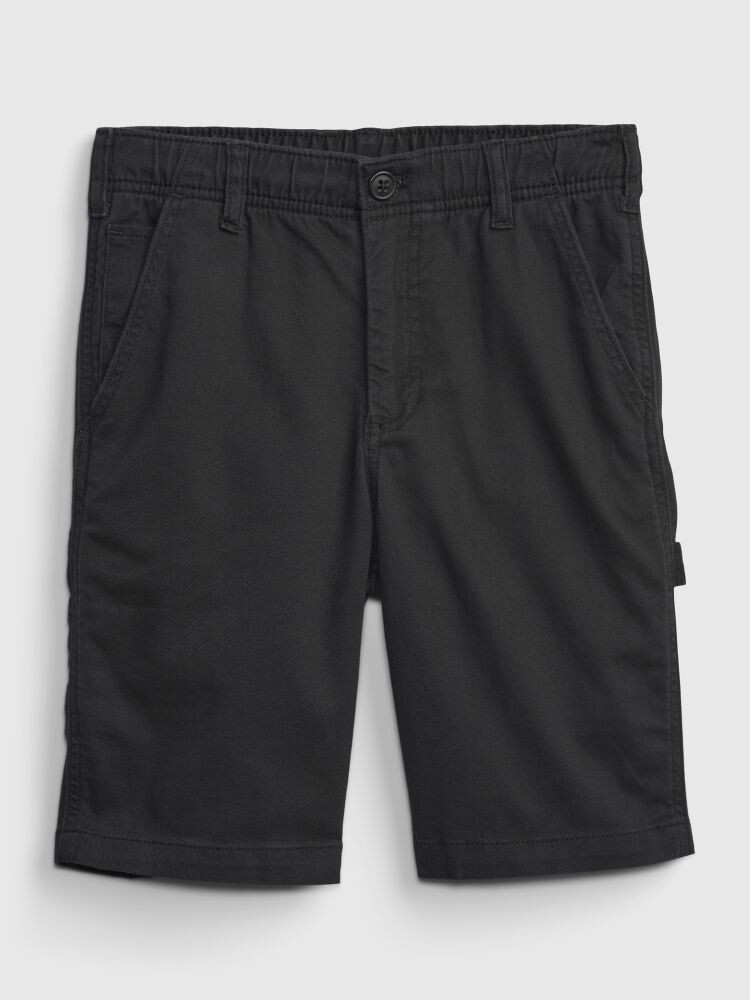 

Детские тканые шорты в стиле милитари Gap, черный