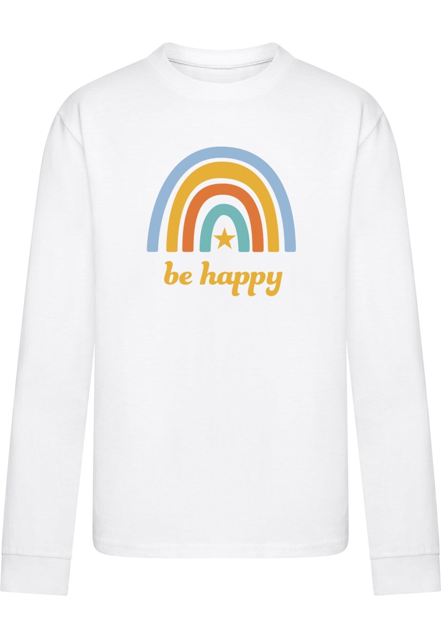 

Рубашка Merchcode Be Happy Rainbow, белый