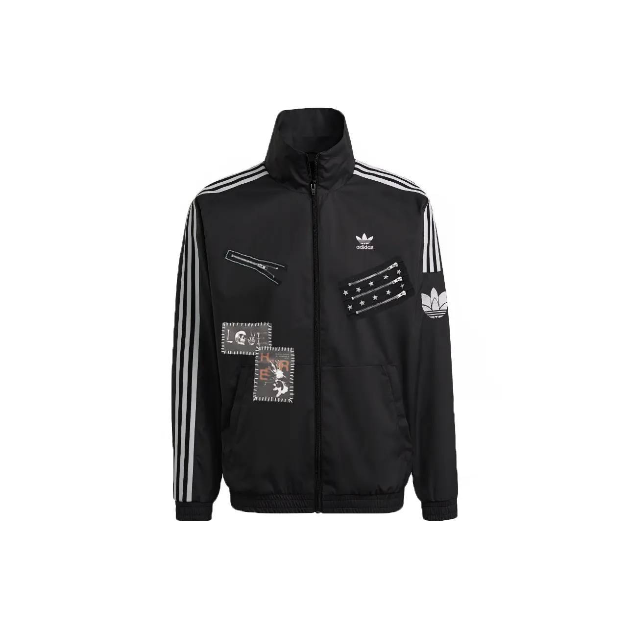 Куртка 3 Stripe Unisex Adidas Originals, темный индиго