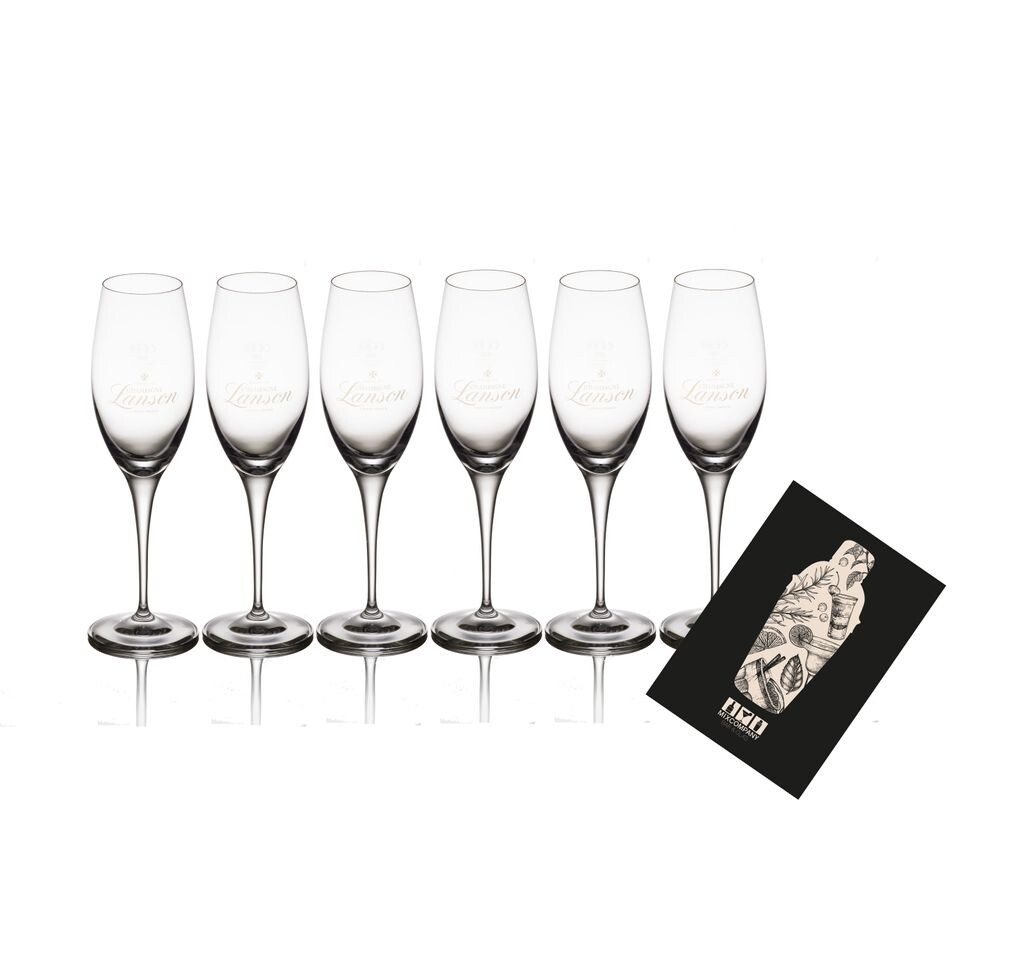 

Набор Lanson Champagne из 6 стеклянных бокалов для шампанского Mixcompany