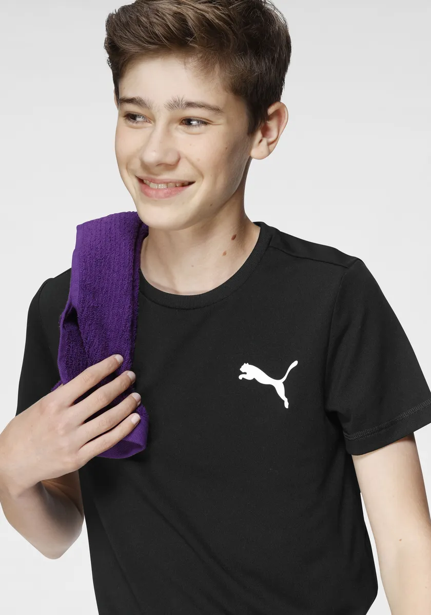 ФУТБОЛКА PUMA "ФУТБОЛКА С МАЛЕНЬКИМ ЛОГОТИПОМ ACTIVE B", цвет Puma Black — фото 3