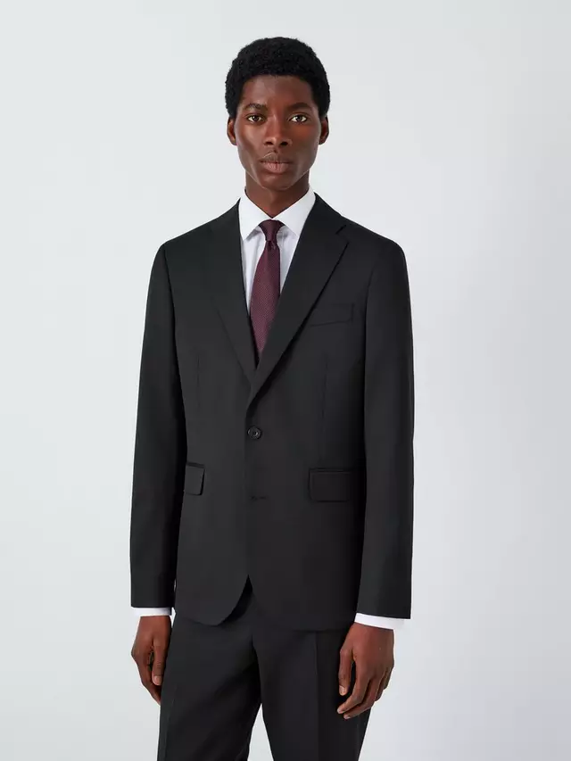 

Куртка John Lewis Washable Regular Fit Notch Lapel Suit, черный