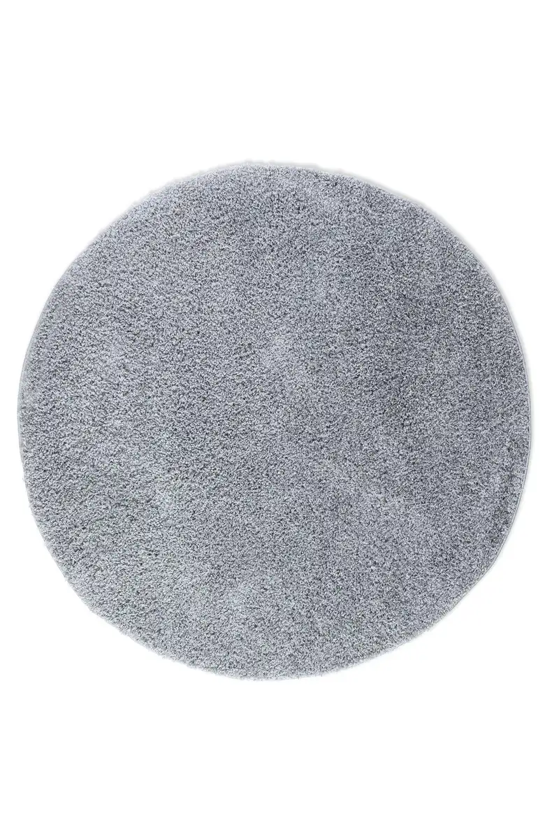 

Freundin Home Collection лохматый ковер "Soft Twist", круглый, глубокий ворс, длинный ворс, лохматый, гостиная, столовая, спальня, прихожая Ø 140 см, серый