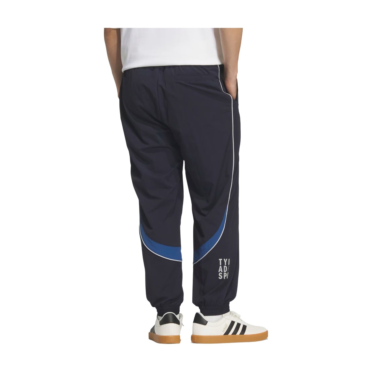 Брюки Adidas Brand Love Loose Fit Light Woven Pants 'Legend Ink Dusky Petrol' — фото 3