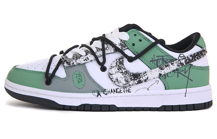 

Кроссовки Nike Dunk Skateboarding Shoes Men Low-top Green/gray, зеленый