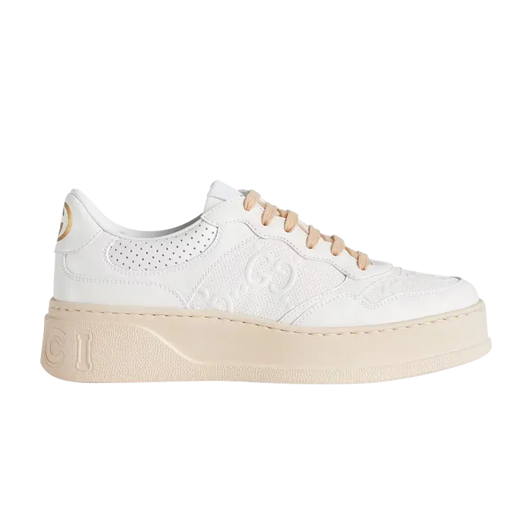 Кроссовки Gucci Wmns GG Embossed Sneaker, белый