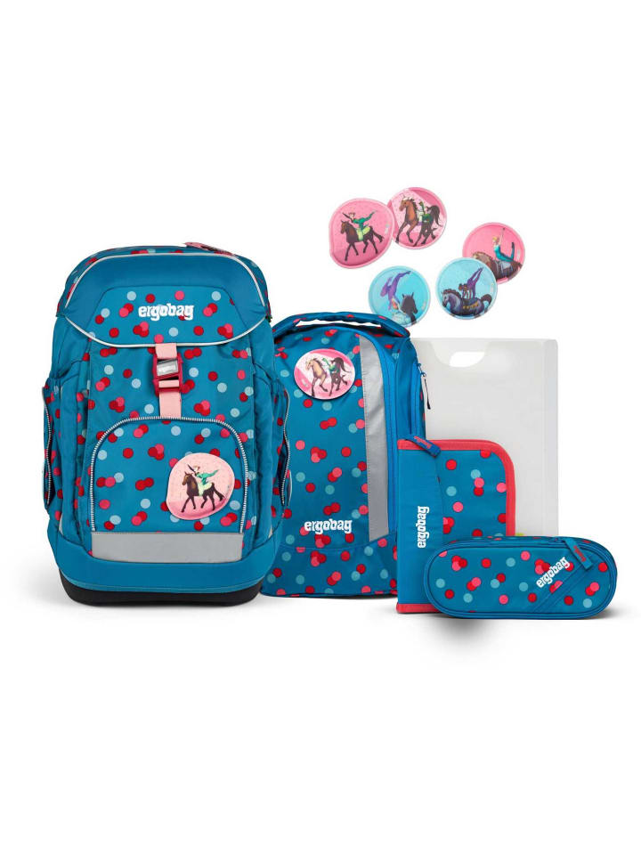 

Ergobag Большой школьный рюкзак, набор из 6 предметов, VoltiBär 2024, синий