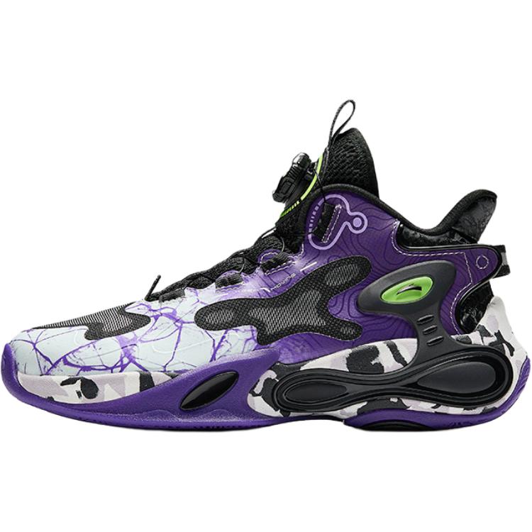 

Баскетбольные кроссовки Thunderstorm для детей унисекс Antakids, черный/зеленый